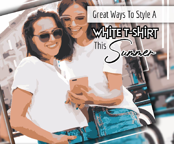 Great ways to style a white t-shirt this summer