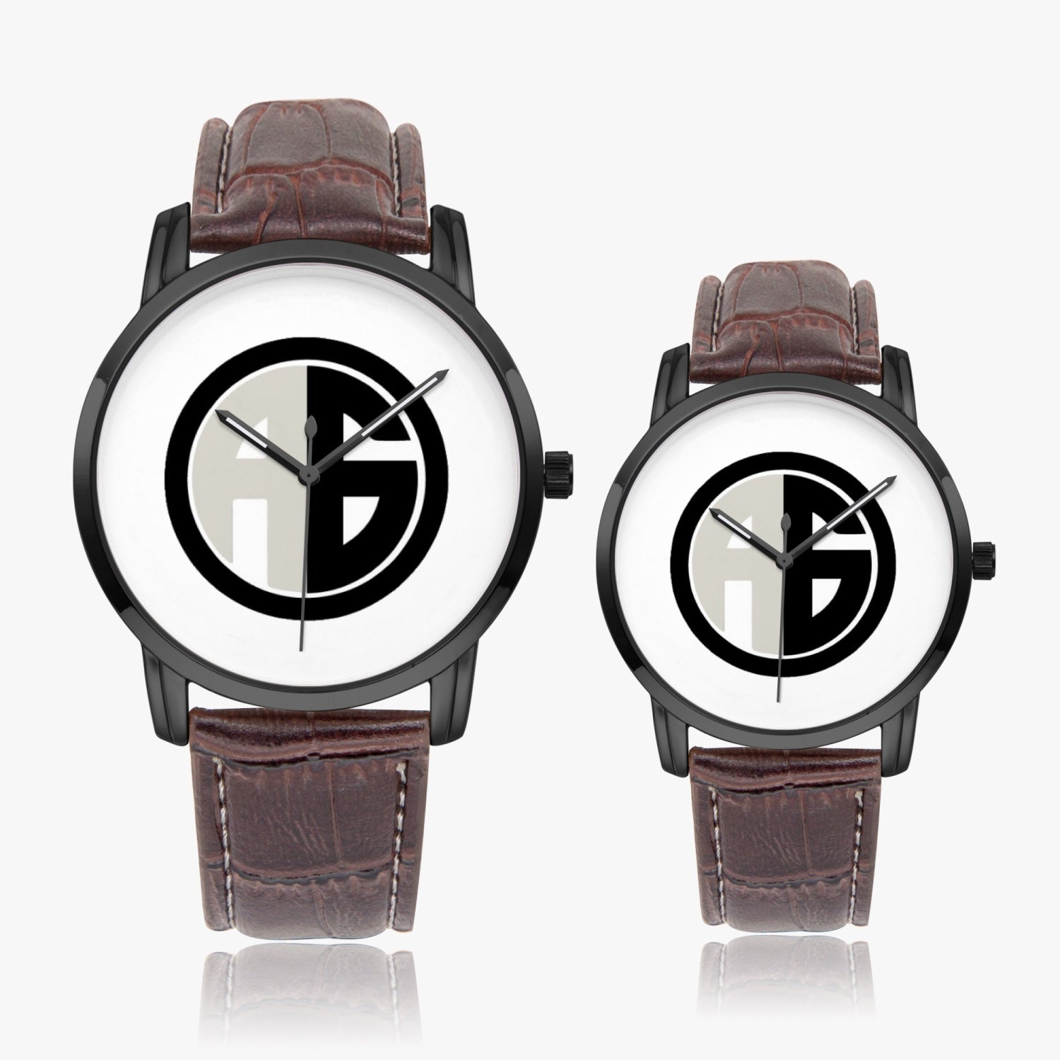 AG Embrace black case brown strap 43mm and 31mm