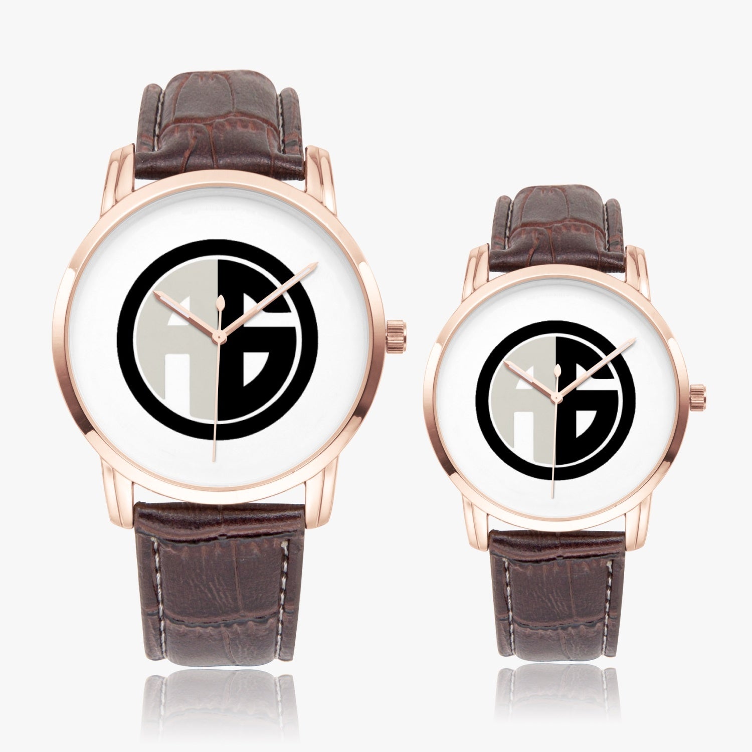 AG Embrace gold case brown strap 43mm and 31mm